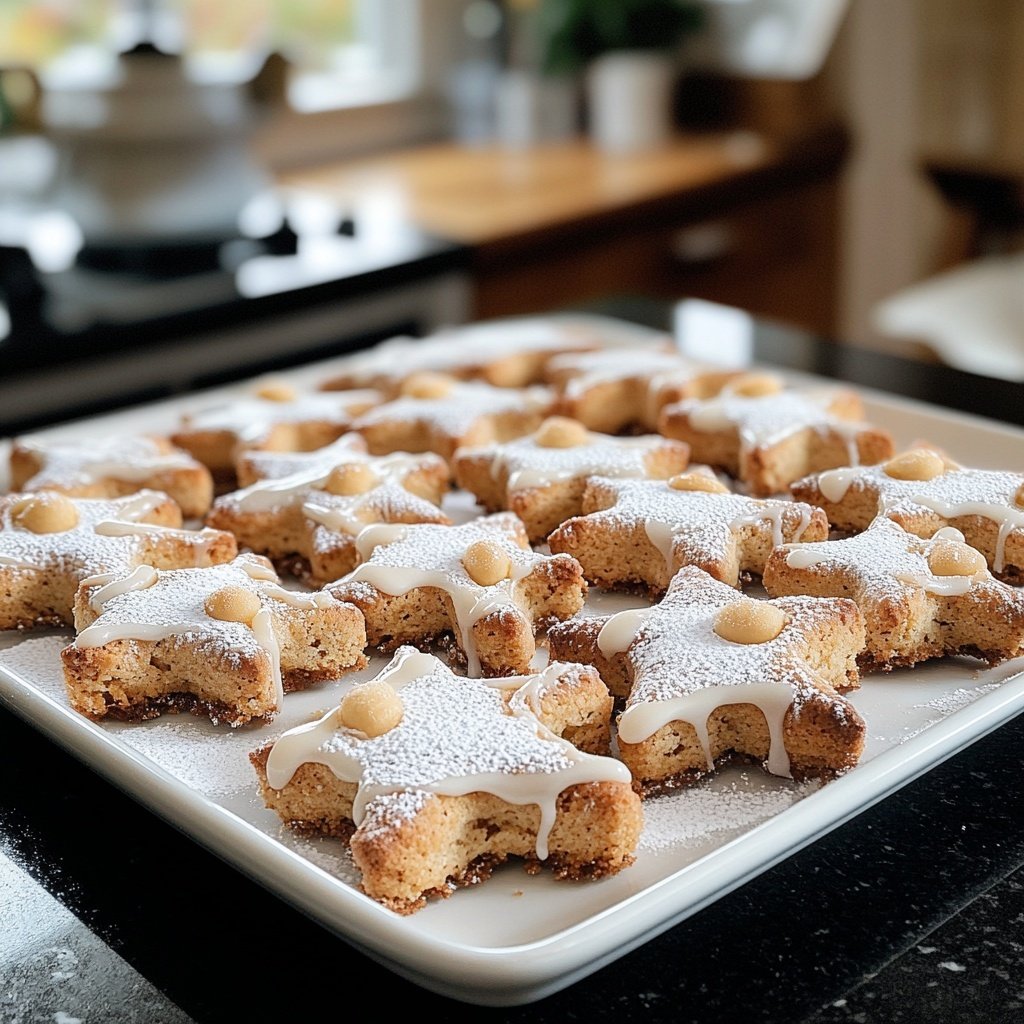 Zimtsterne mit Mandeln