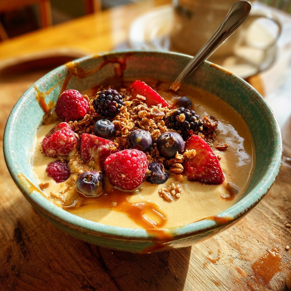 Protein-Smoothie Bowl genießen