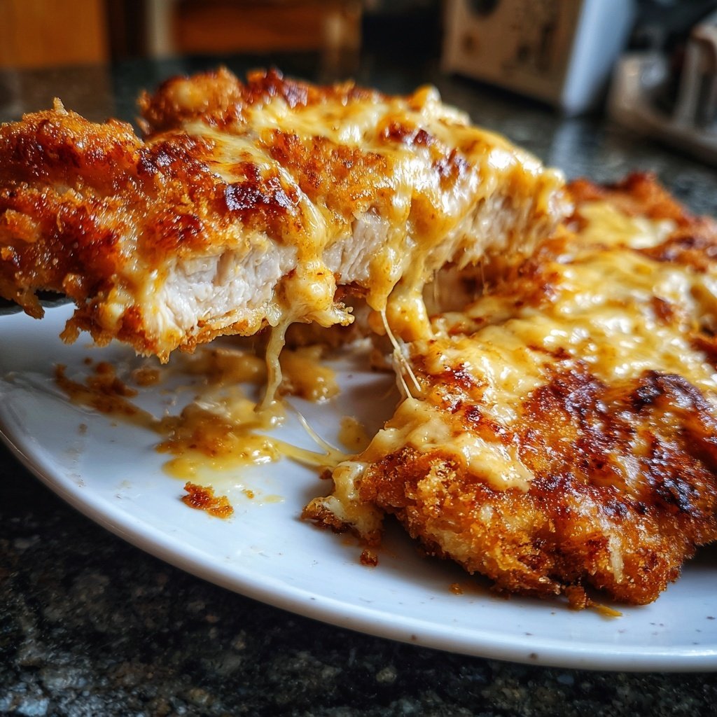 Knusprige Deutsche Schnitzel mit Fondue-Schnitzel-Soße