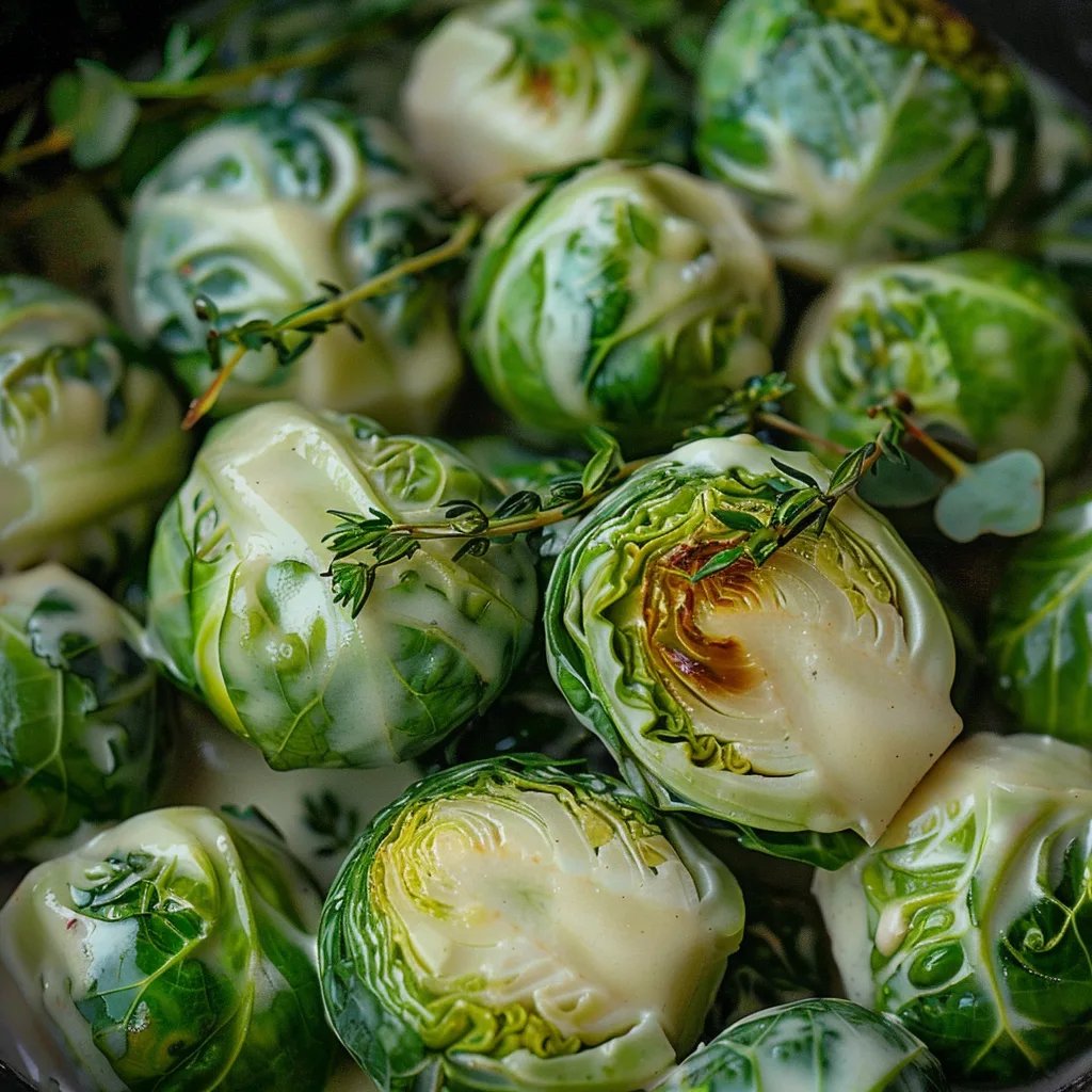 Cremiger Winter-Rosenkohl