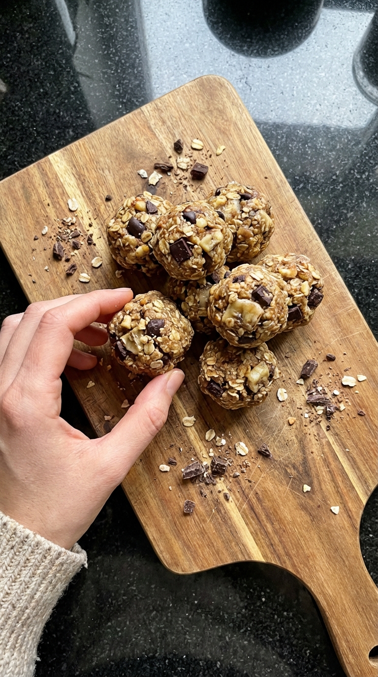 Bananen Schoko Energiebällchen