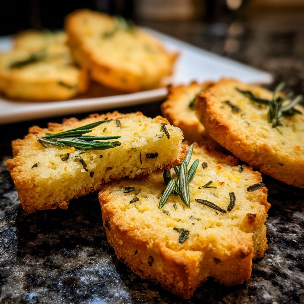 Meyer Zitronen Rosmarin Shortbread