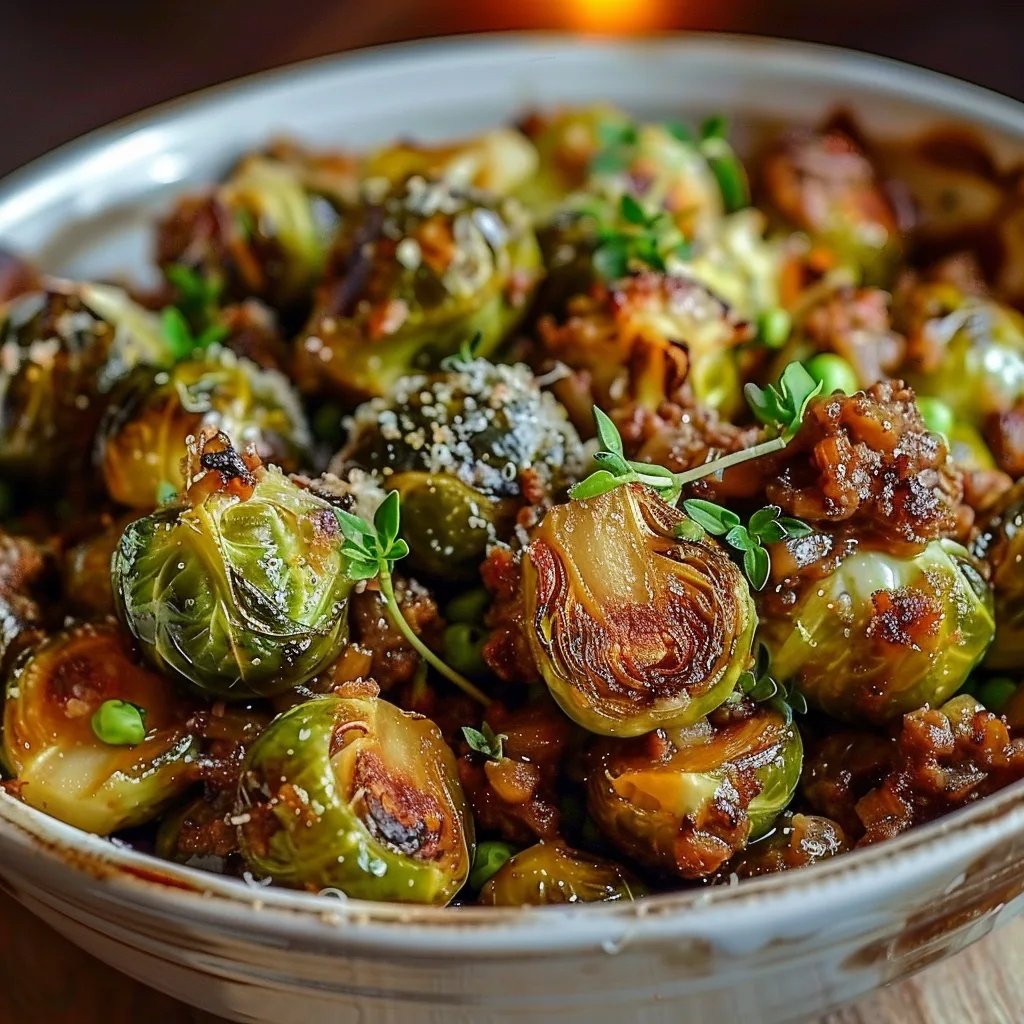 Rosenkohl Auflauf mit Hackfleisch