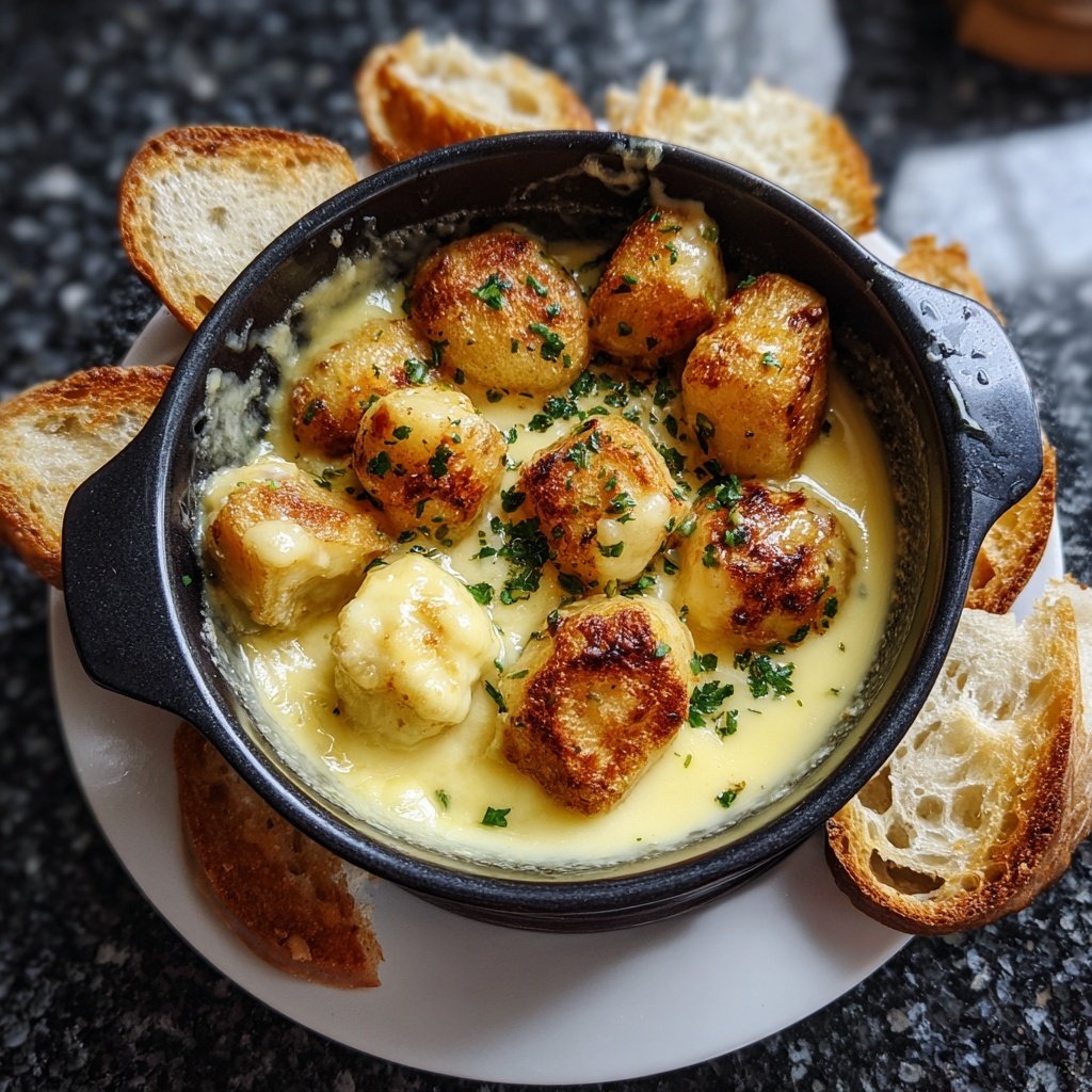 Fondue Beilage kleine Pellkartoffeln