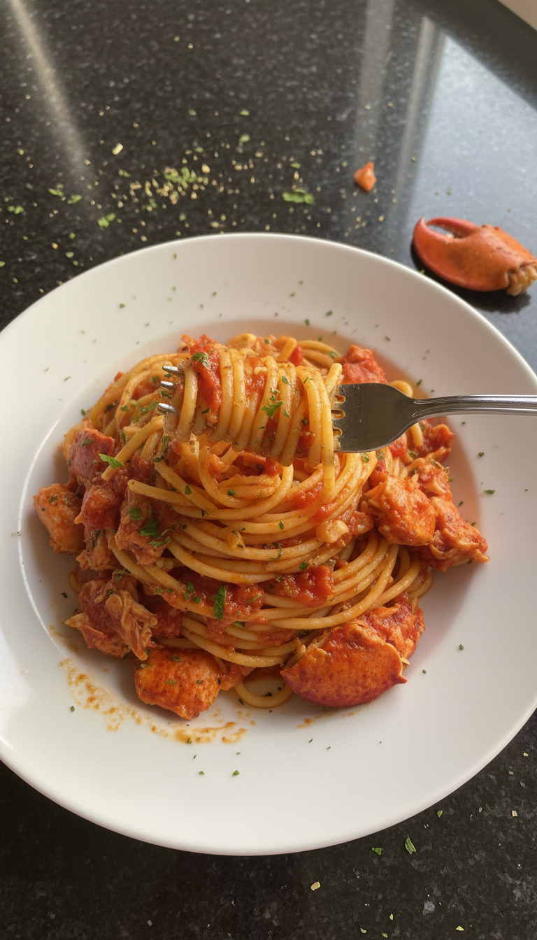 Scharfe Hummer Pasta Arrabbiata​