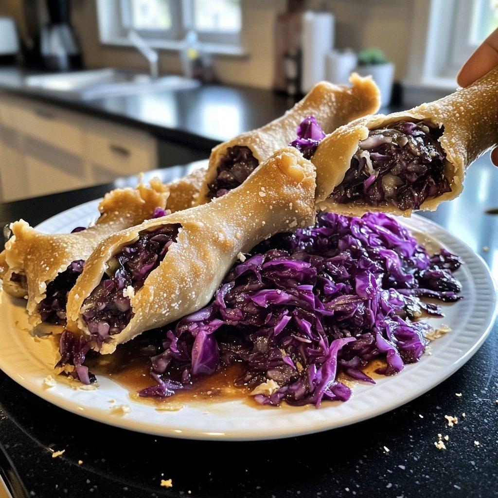 Vegane Entenkeulen mit Rotkraut und Klößen