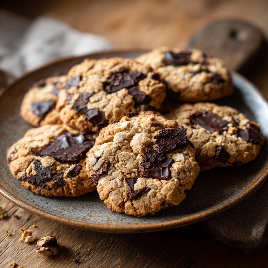 Glutenfreie Erdnussbutter Schokoladenkekse