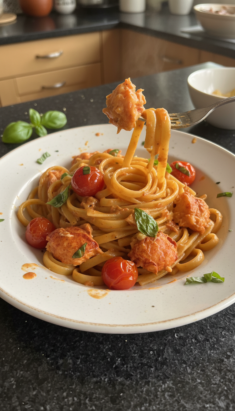 Hummer und Ofentomaten Linguine​
