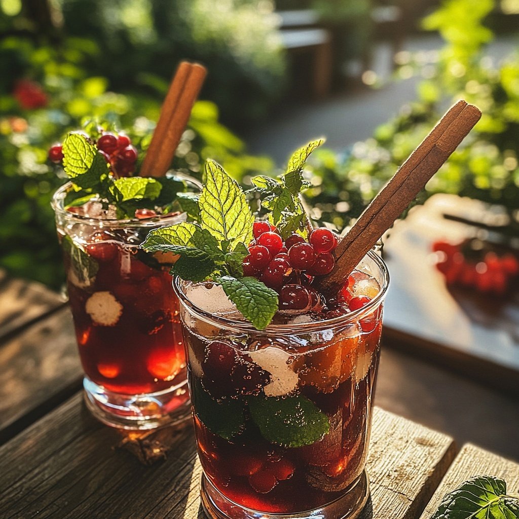 Beeriger Weihnachtsbeeren-Punsch