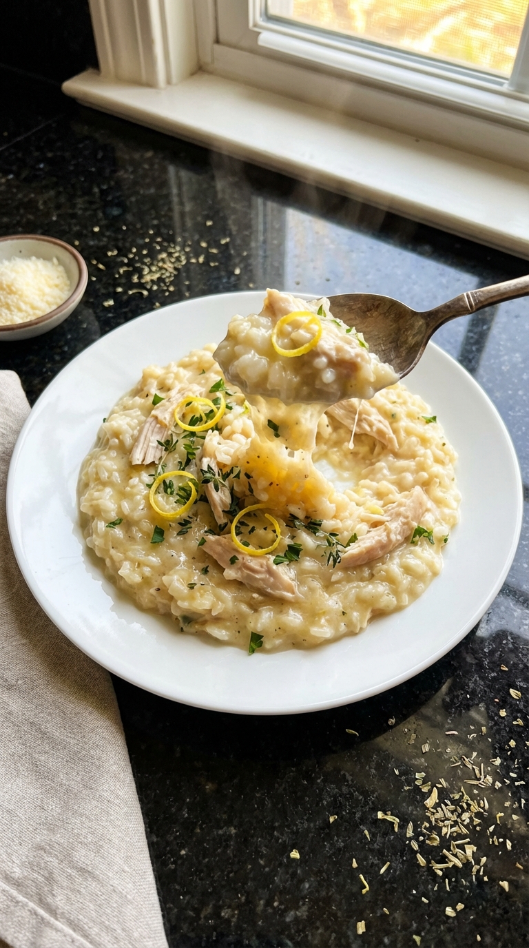 Cremiges Zitronen Hähnchen Risotto