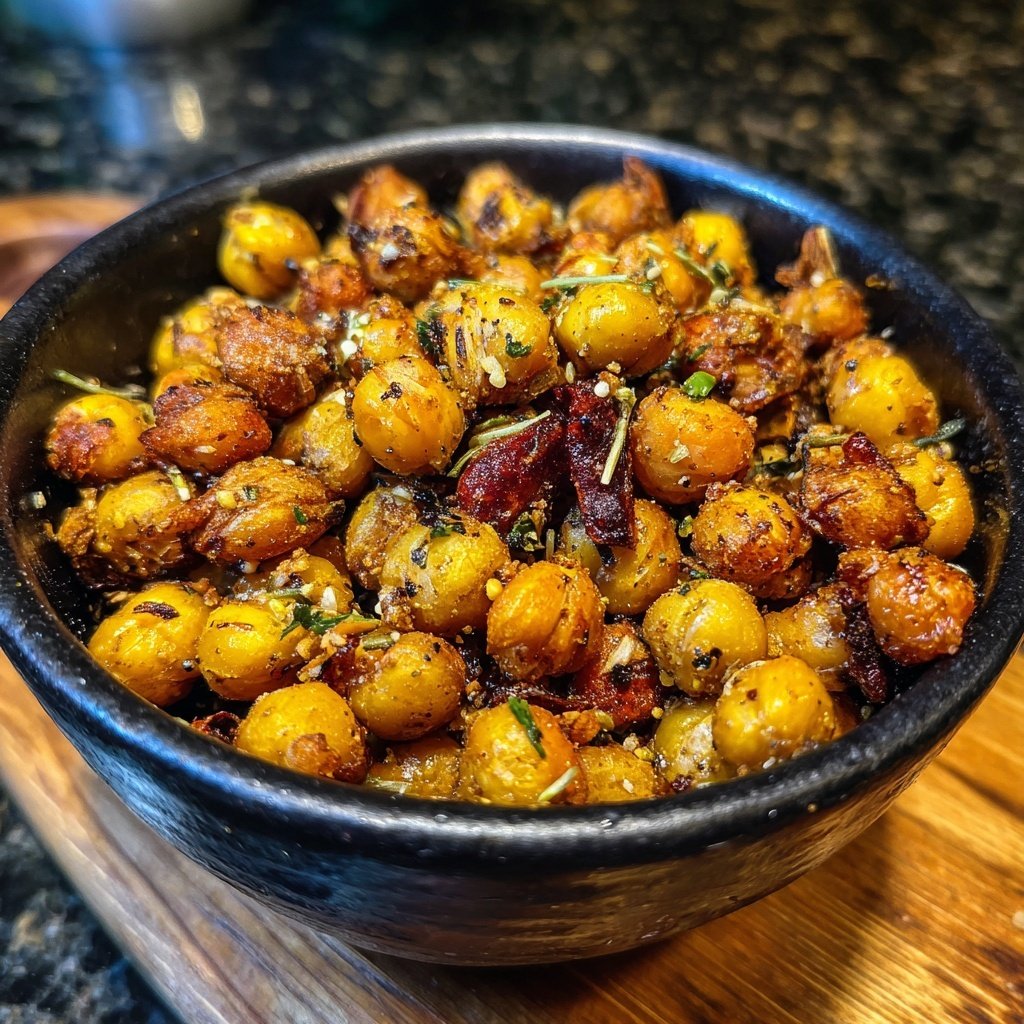 Gerösteter Kichererbsen Snack Mix