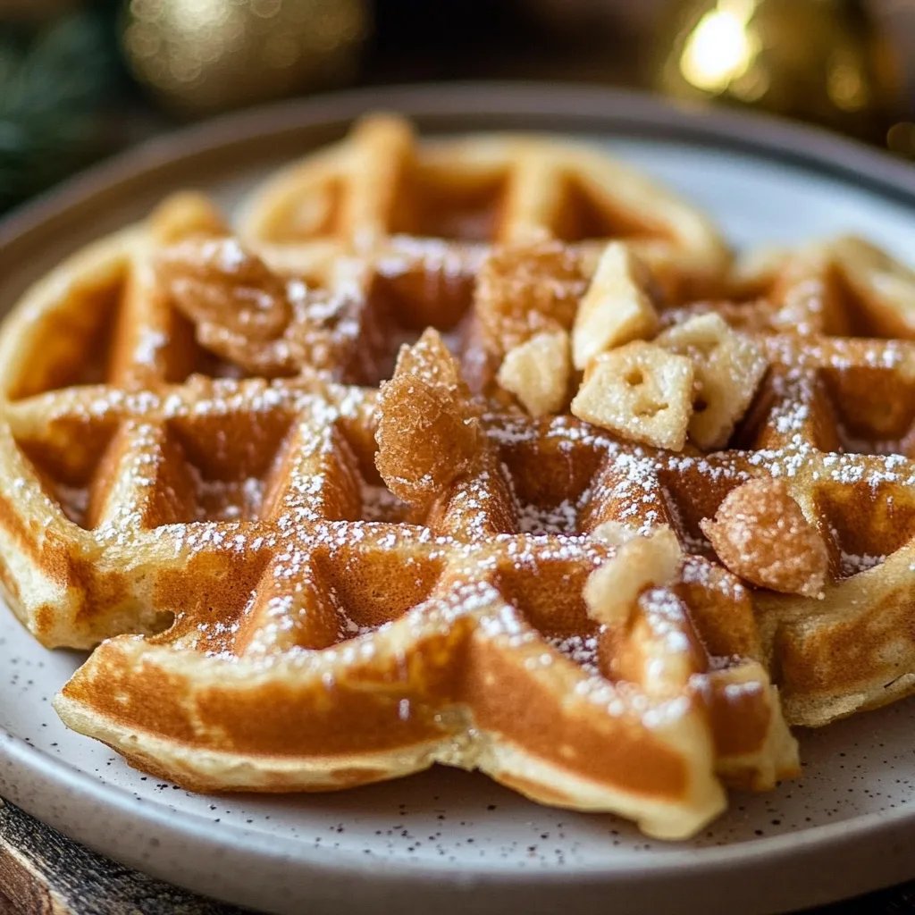 Spekulatius-Waffeln zu Weihnachten