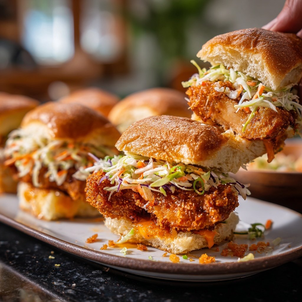 Knusprige Asiatische Hähnchen Sliders