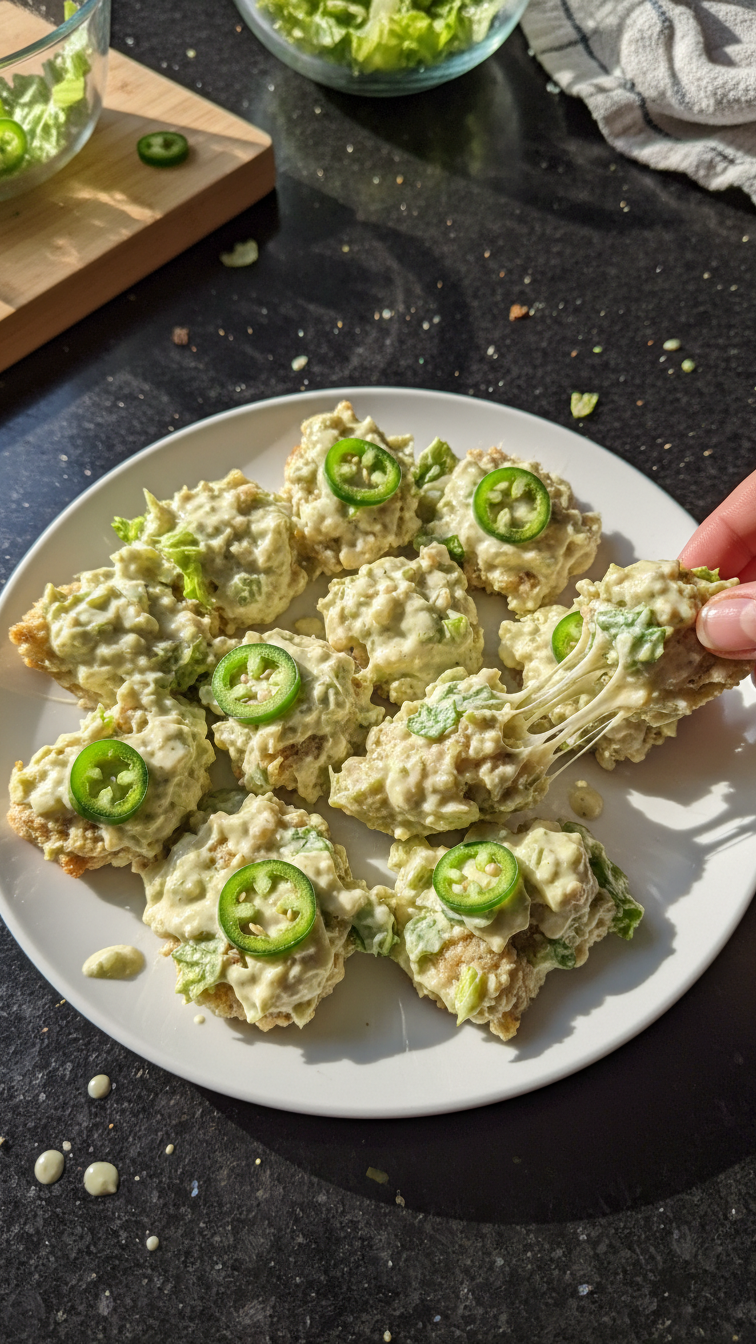 Cremige Caesar Jalapeño Häppchen
