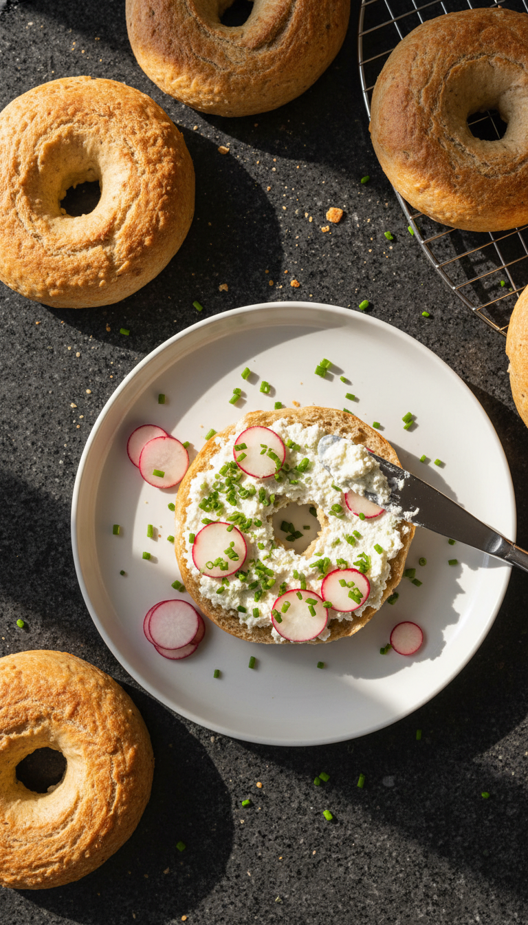 Hüttenkäse Frühstücks Bagels​
