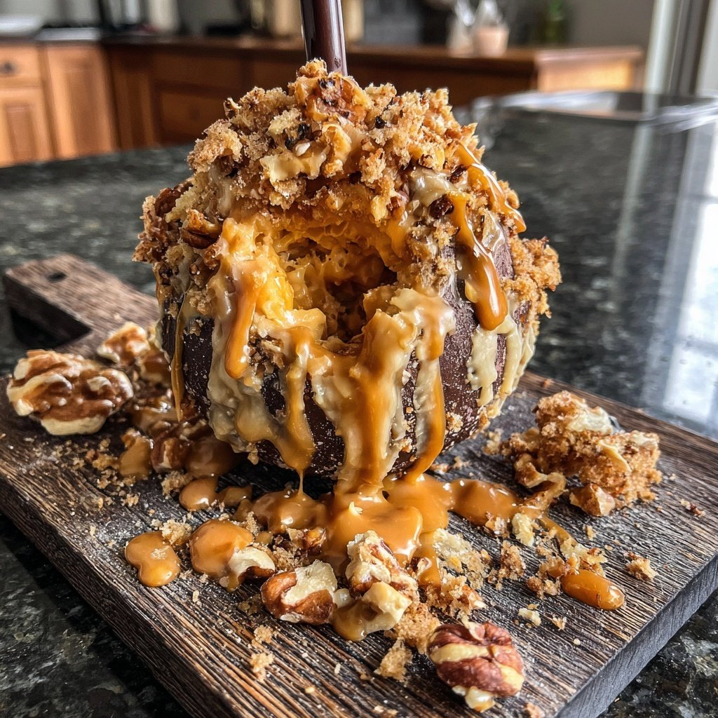 Nuss Karamell Fondue Explosion