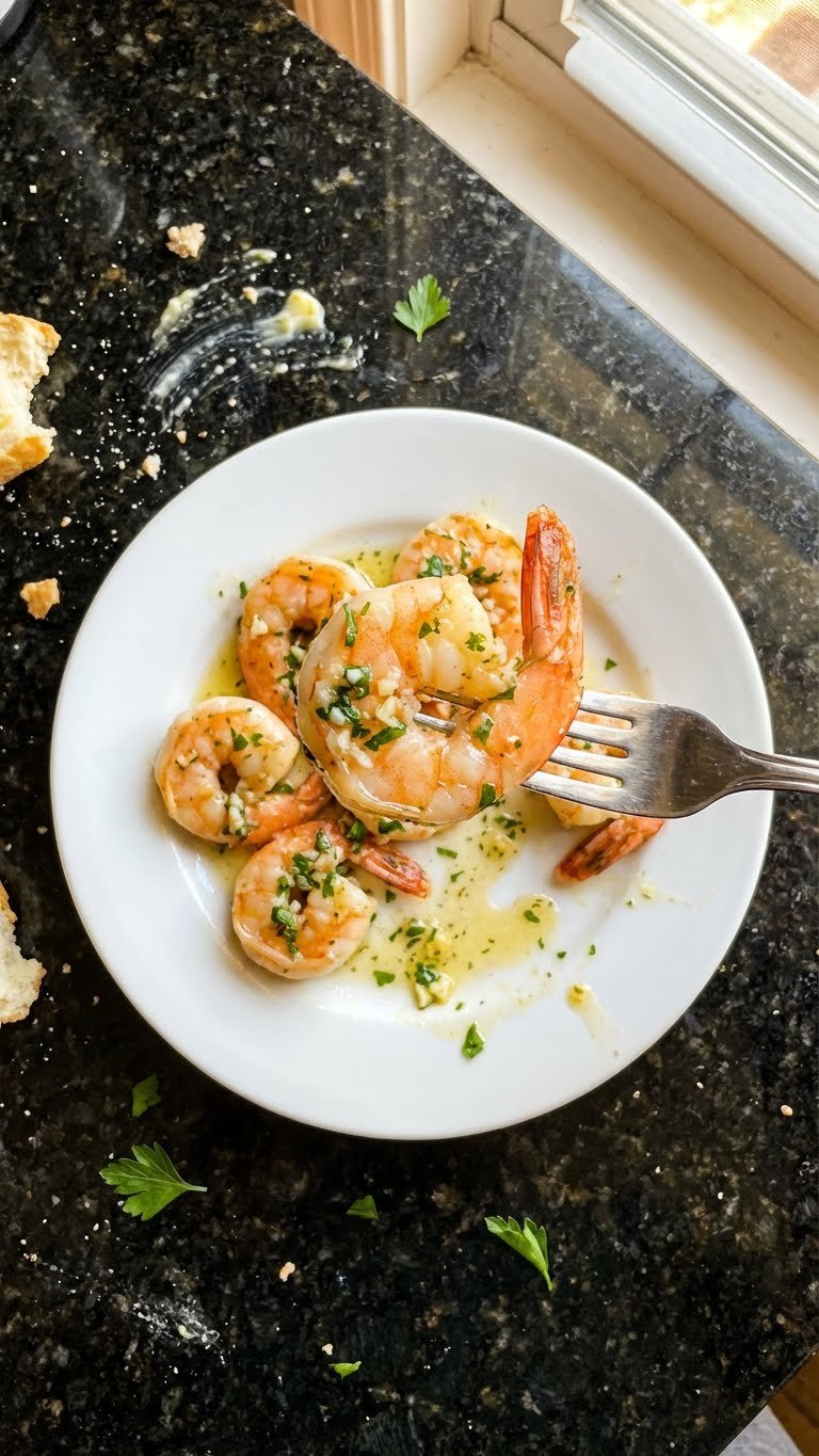 Aromatische Knoblauchbutter Garnelen