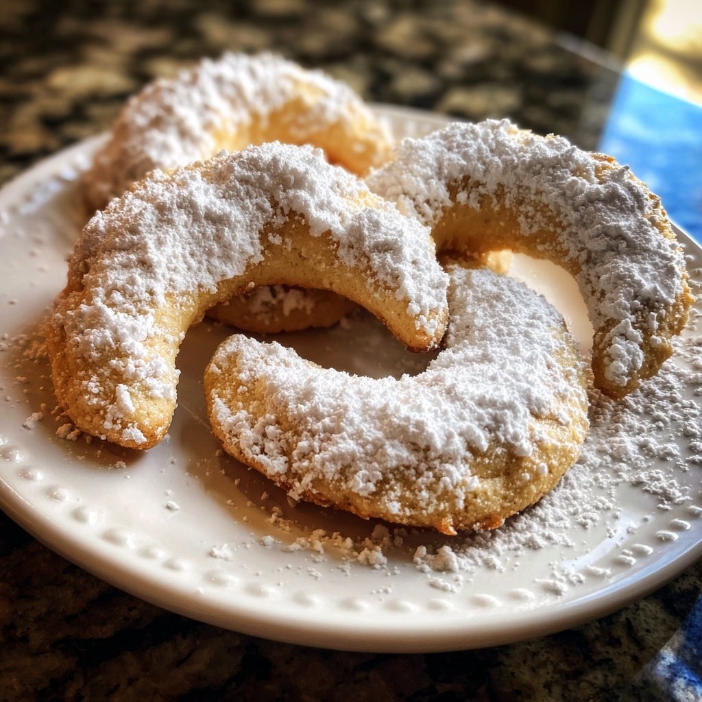 Buttrige Vanillekipferl mit Puderzuckerhaube​