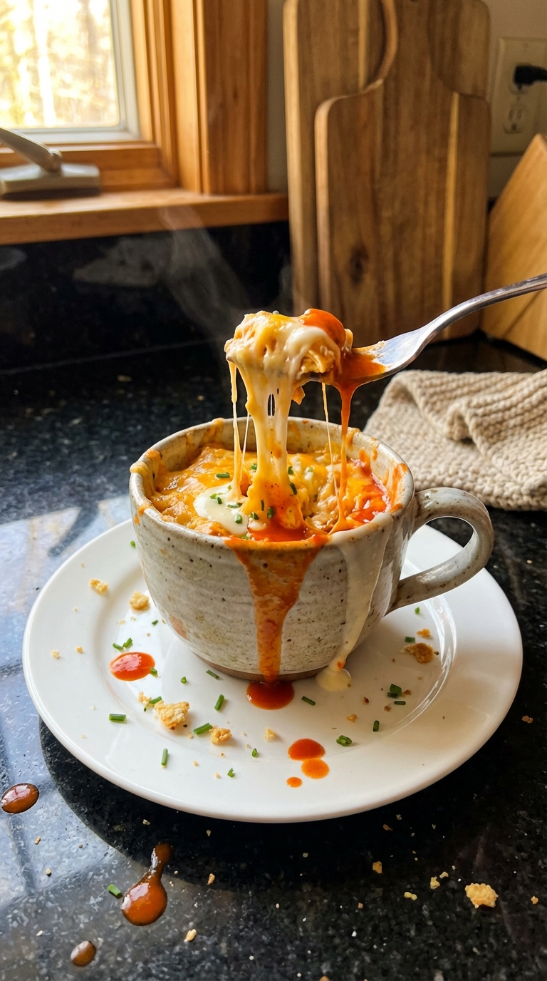 Buffalo Hähnchen Ei und Käse Becher​