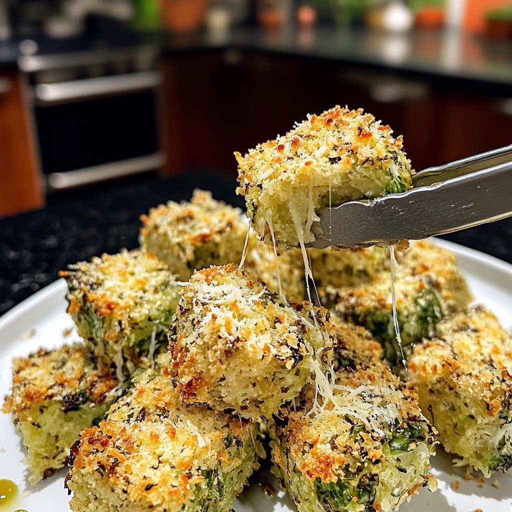 Knusprige Knoblauch Parmesan Rosenkohl