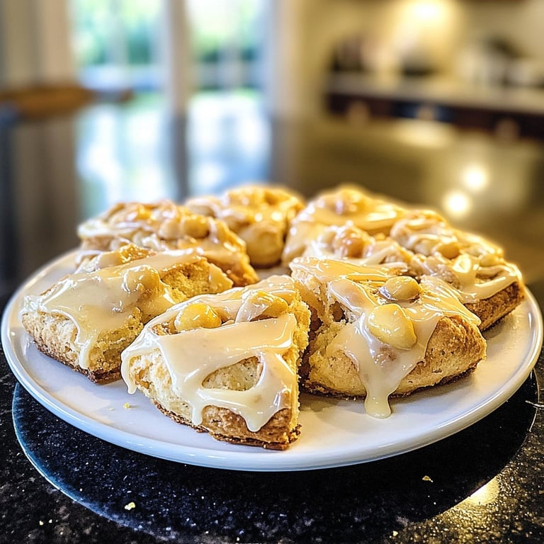 Zimtsterne mit Mandeln und Zitronenguss