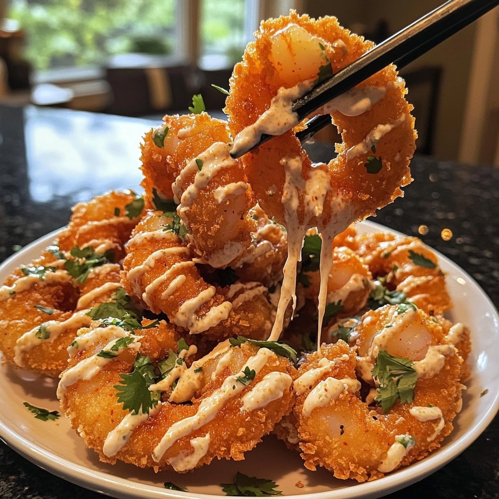 Luftfritteuse Bang Bang Garnelen