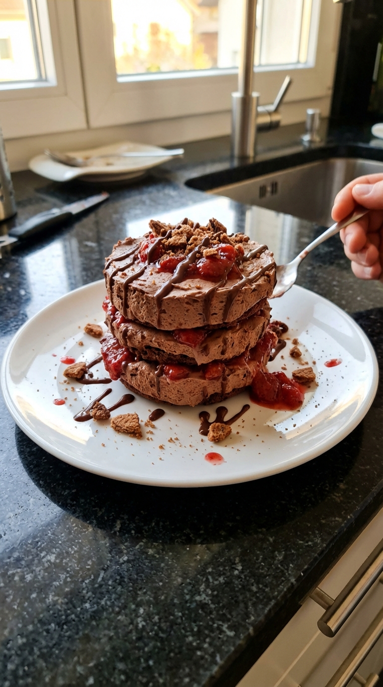 Schoko Erdbeer Ballon Dessert