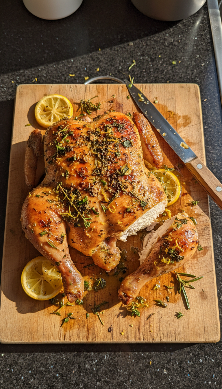 Zitronen Kräuter Grillhähnchen